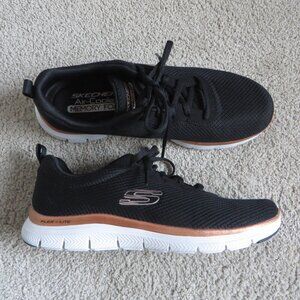 Skechers Flex Appeal 4.0 womens shoes/sneakers black universal all year #149303